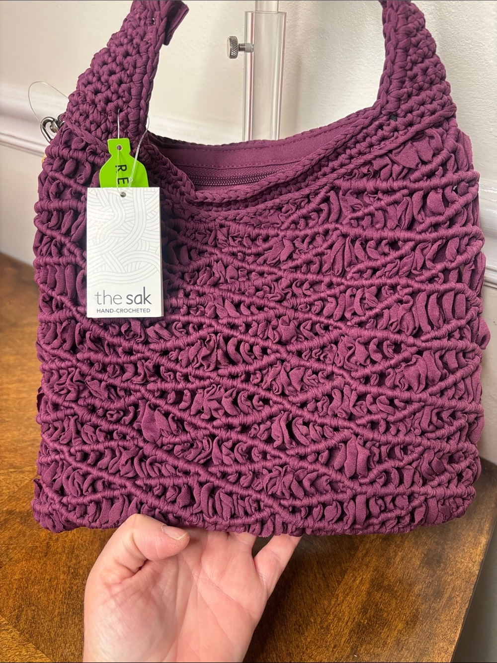 The SAK Carlisle handwoven plum crossbody bag- NEW (NWT) - Picture 10 of 14